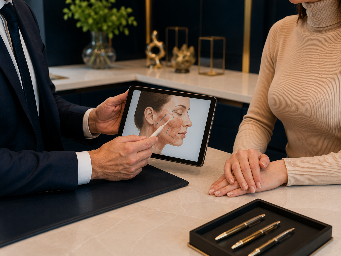 Reposiciona as estruturas profundas da face para tratar flacidez facial, preservando naturalidade, expressão e harmonia dos contornos.