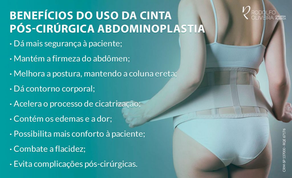 Benefícios do uso da cinta pós-cirúrgica abdominoplastia Cinta pós-cirúrgica abdominoplastia: por que você deve usar?