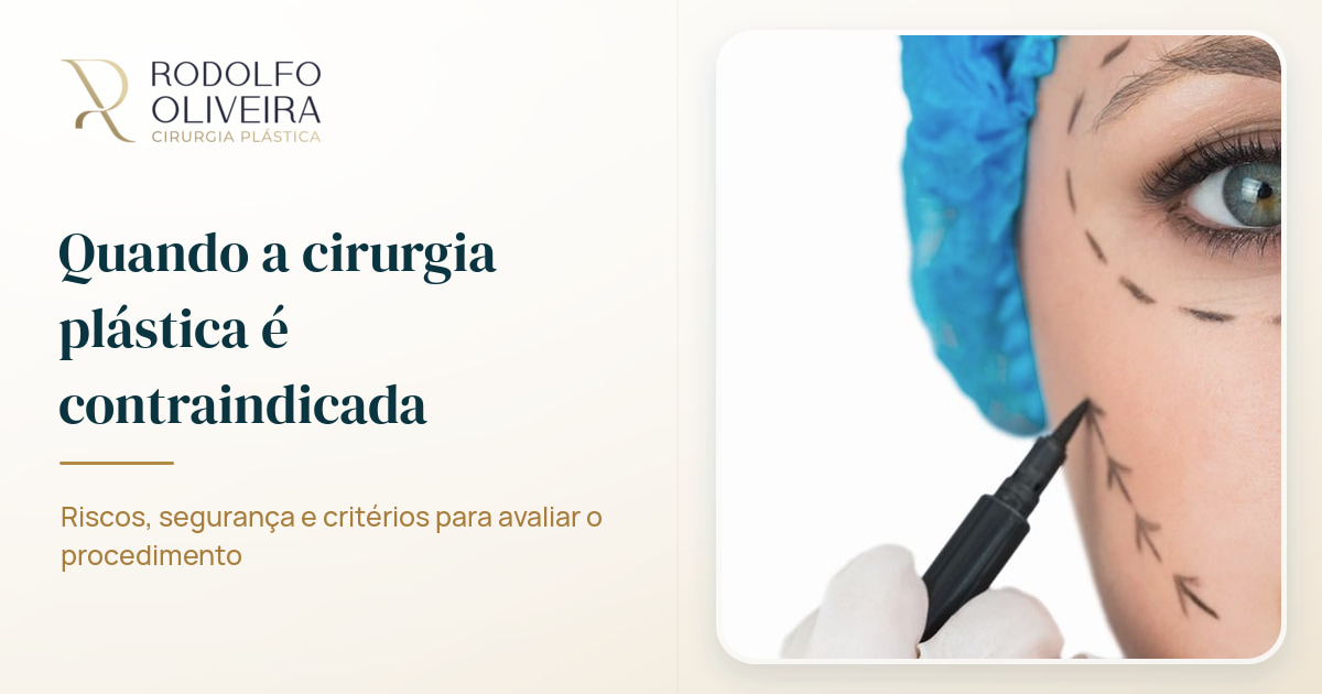 Imagem de capa do artigo Quando a cirurgia plástica é contraindicada?