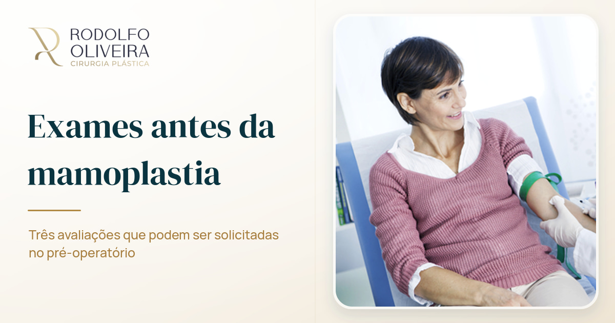 Imagem de capa do artigo 3 tipos de exames que podem ser solicitados antes da mamoplastia
