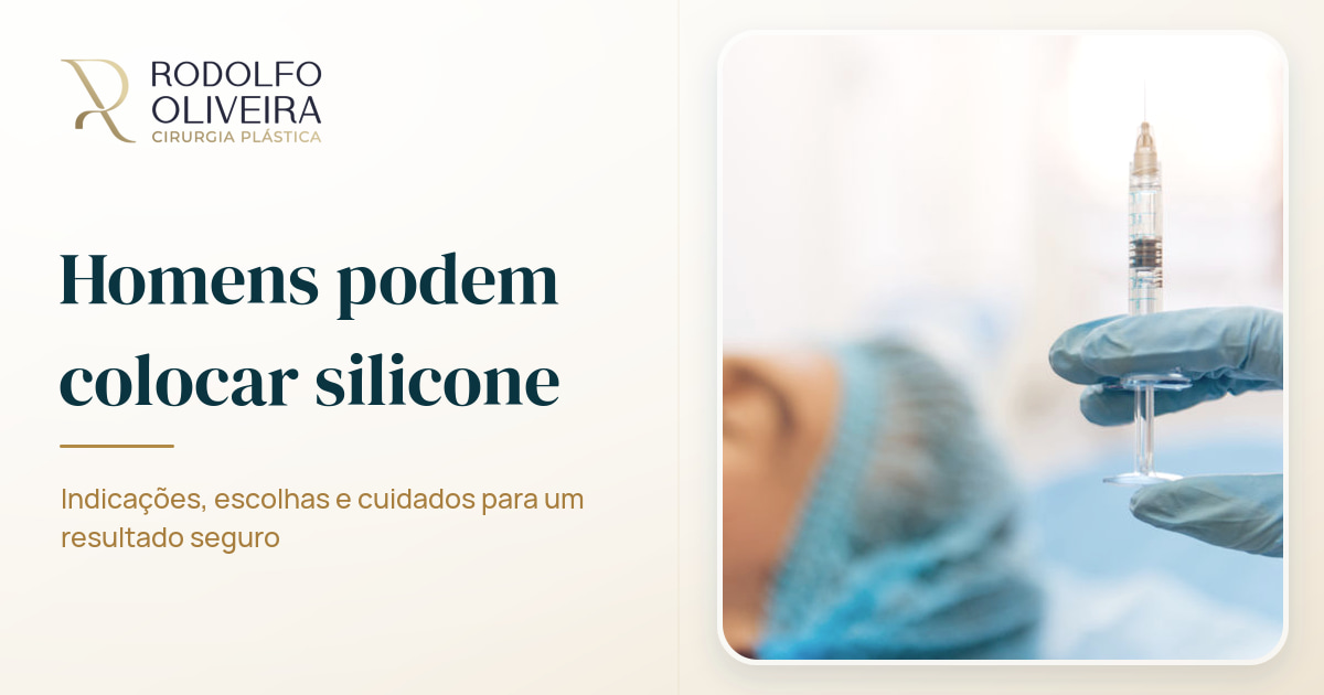 Imagem de capa do artigo Homens podem colocar silicone?